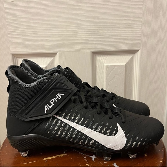 Nike Alpha Menace Pro 2.0 Black Football Cleats Men's Size 11.5 CK4277-001 - Picture 4 of 8